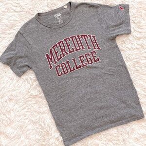 League classics collegiate Meredith college Gray Short Sleeve Tee